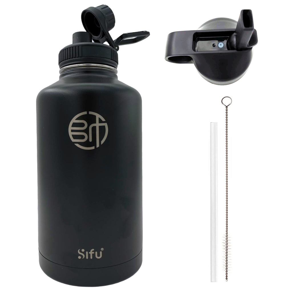 SIFU 304 Stainless Steel Water Bottle Vacuum Insulated Double Wall Leak Proof for Sport Gym Travel