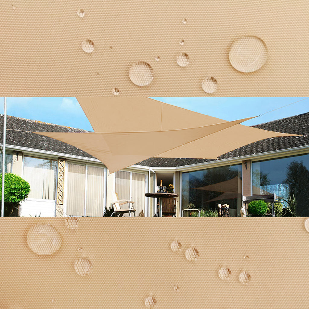 Qozy Waterproof canopy shade sail patio pool garden UV Square Rectangle Sand